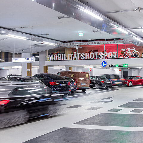 Mobilitätshotspot Hofbräuhaus Parkgarage Mobilitätshotspot