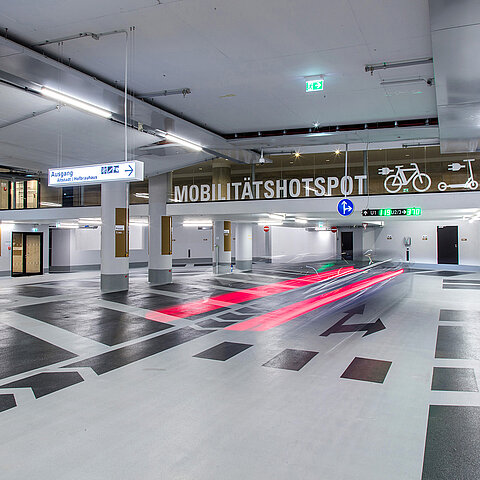 Mobilitätshotspot Hofbräuhaus Parkgarage Mobilitätshotspot