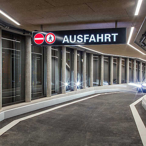 Ausfahrt Hofbräuhaus Parkgarage Ausfahrt