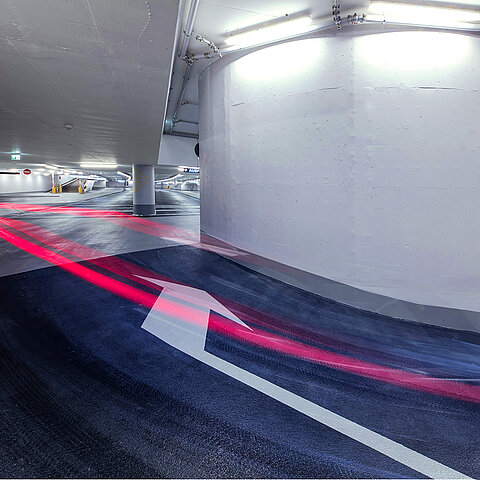 Rampe Ausfahrt Hofbräuhaus Parkgarage Rampe Ausfahrt