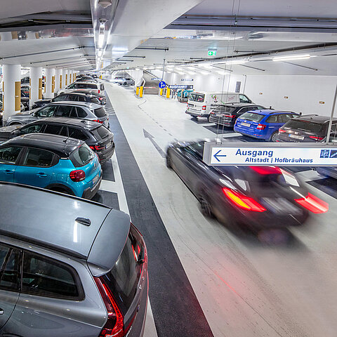 Ausfahrt Hofbräuhaus Parkgarage Ausfahrt