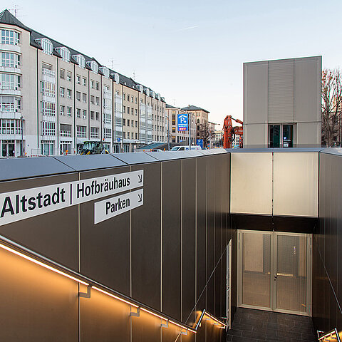 Treppenhaus Hofbräuhaus Parkgarage Treppenhaus